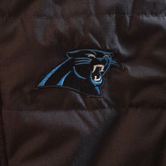 Carolina panthers kids fitted puffer coat size medium - Picture 2 of 6